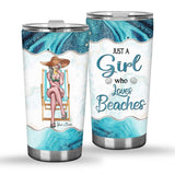 Beach Lovin' Girl - Personalized Sea Lover Tumbler