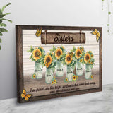 Sunflower Friendship - Personalized Bestie Poster
