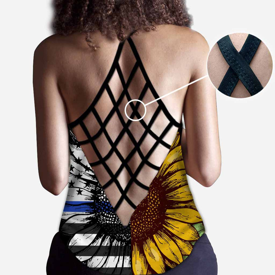You're My Sunshine - Police Officer Cross Tank Top