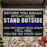 Before You Break - Police Officer Doormat 062021