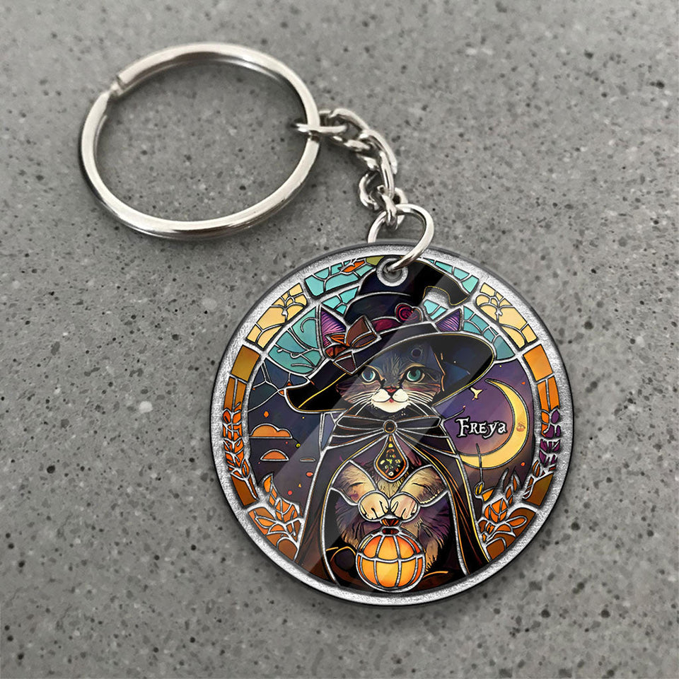 Hello Darkness - Personalized Witch Keychain