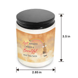 Where A Beautiful Soul Has Been - Personalized Cat Candle