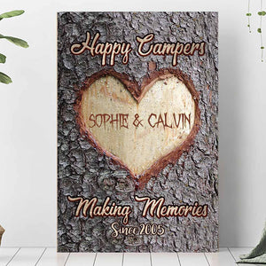 Happy Campers - Personalized Camping Poster