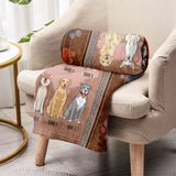 Life Is Better With My Dogs - Personalized Dog Blanket