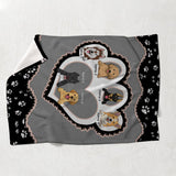 Life Is Better With My Dogs - Personalized Dog Blanket