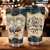 You Me And The Campfire - Personalized Couple Camping Tumbler