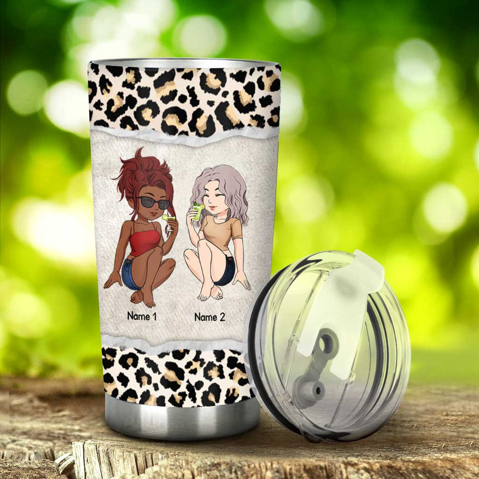Friends And Alcohol The Glue Holding The Shitshow Together - Personalized Bestie Tumbler