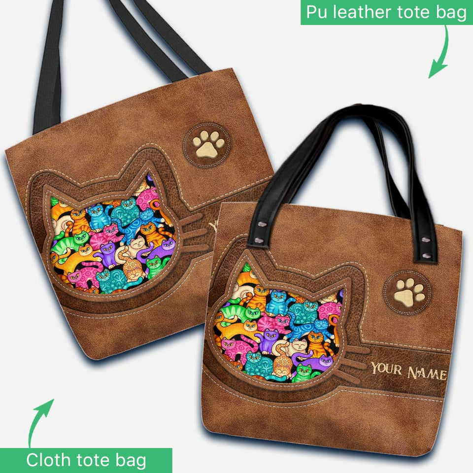Love Cats - Personalized Cat Tote Bag