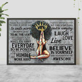 Black Queen  - African American Poster 062021