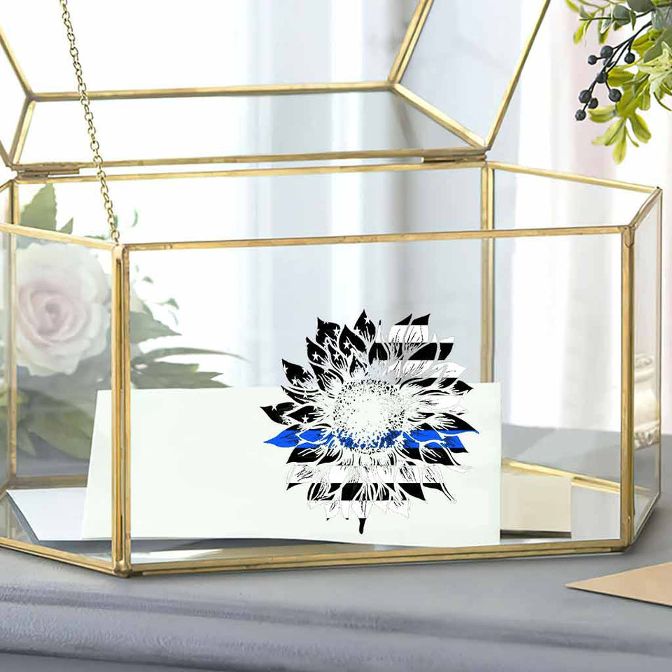 Blue Line Sunflower - Police Officer Decal Full 062021