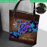 Salty Lil Beach - Turtle Personalized Tote Bag