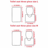 Witch - 3 Pieces Bathroom Mats Set