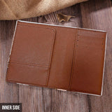 Mr And Mrs - Personalized Couple Leather Luggage Tag & Passport Holder