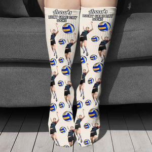 Lucky Game Day Socks - Personalized Volleyball Socks
