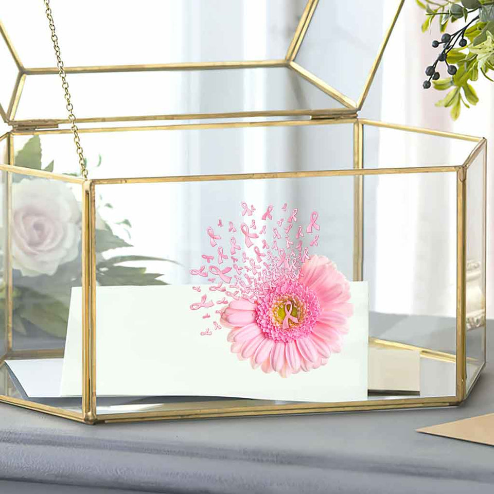 Pink Daisy  - Breast Cancer Awareness Decal Full 072021