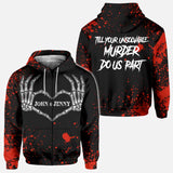 Till Your Unsolvable Murder Do Us Part - Personalized Halloween Couple All Over T-shirt and Hoodie