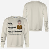 Mom Grandma Great Grandma - Gift for grandma - Personalized All Over Shirt
