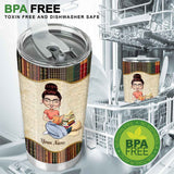 Just A Girl - Personalized Book Tumbler