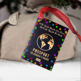 To The World You Are One Person - Personalized Christmas Couple Ornament (Printed On Both Sides)