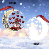 I Love You To The Moon - Gift for grandma, grandpa, mom, dad - Personalized Ornament