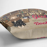 Just A Girl Who Loves Books - Personalized Book Throw Pillow