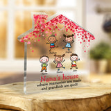 Nana's House - Gift for grandma, grandpa - Personalized Custom Shaped Acrylic Plaque