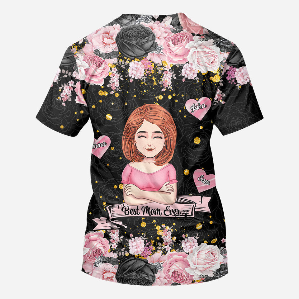 Best Mum Ever - Personalized Mother's Day Mother All Over T-shirt and Hoodie