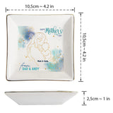 Happy Mother's Day - Personalized Mother's Day Husband And Wife Jewelry Dish