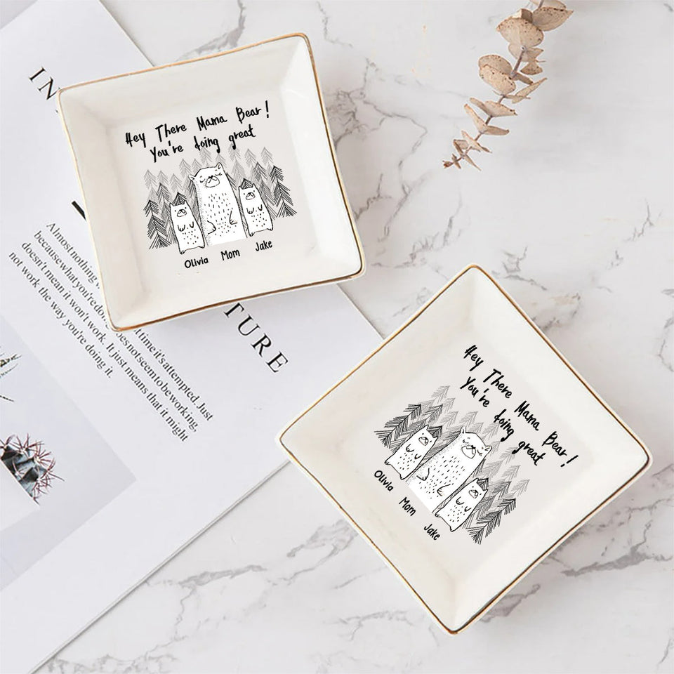 You're Doing Great - Personalized Mother's Day Mother Jewelry Dish
