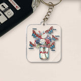 Happiness Is Being A Grandma - Personalized Grandma Transparent Keychain