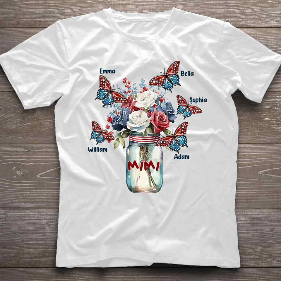 Happiness Is Being A Grandma - Gift for grandma, mom, aunt - Personalized T-shirt And Hoodie