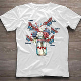 Happiness Is Being A Grandma - Gift for grandma, mom, aunt - Personalized T-shirt And Hoodie