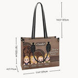 Best Grandma Ever - Personalized Grandma Leather Handbag