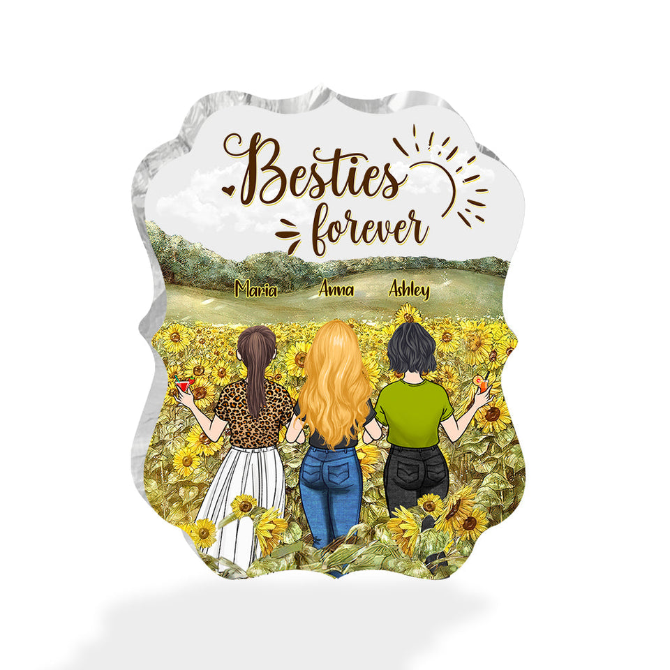 Bestie Forever - Bestie gift for sister - Personalized Custom Shaped Acrylic Plaque