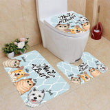 Nice butt Shower - Personalized Dog Bathroom Curtain & Mats Set