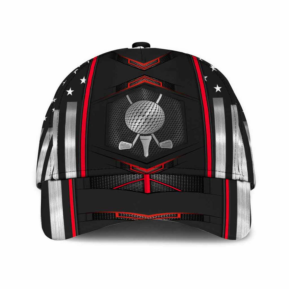 Golf Classic Cap With Printed Vent Holes 062021