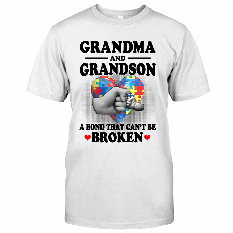 T-shirt et sweat à capuche « Grand-mère et petit-fils » pour la sensibilisation à l'autisme (06/2021)