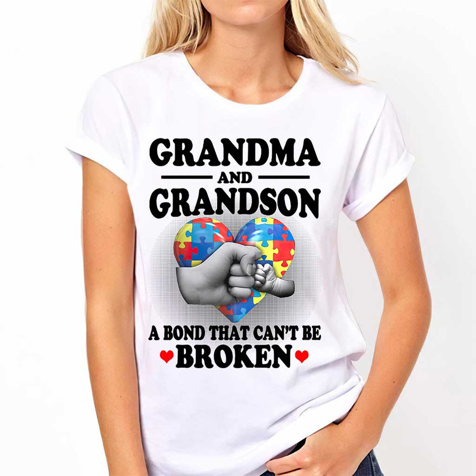 T-shirt et sweat à capuche « Grand-mère et petit-fils » pour la sensibilisation à l'autisme (06/2021)