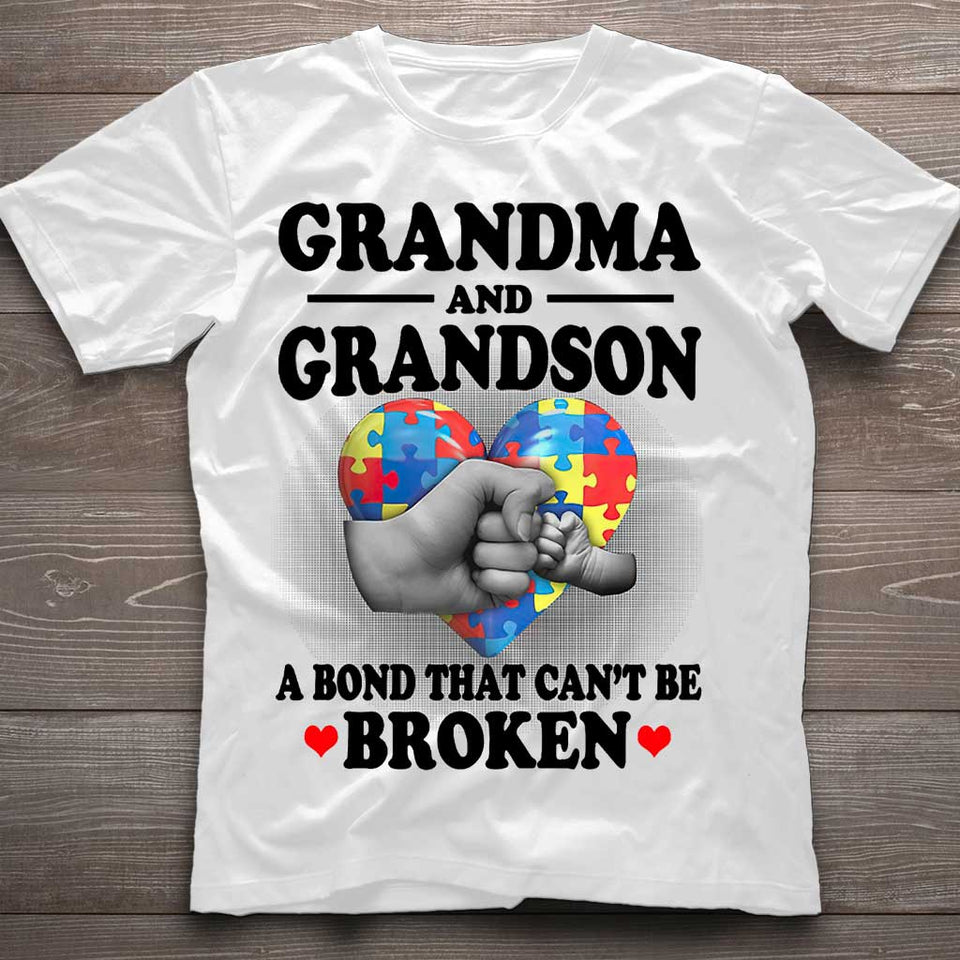 T-shirt et sweat à capuche « Grand-mère et petit-fils » pour la sensibilisation à l'autisme (06/2021)
