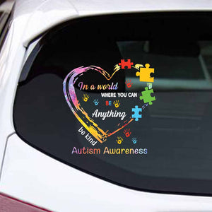Soyez bienveillant - Autocollant de sensibilisation à l'autisme (intégral) 062021