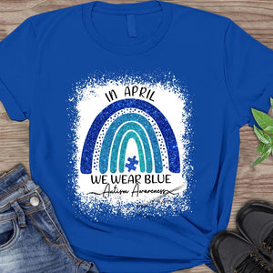 Je porte du bleu - T-shirt et sweat à capuche de sensibilisation à l'autisme 062021