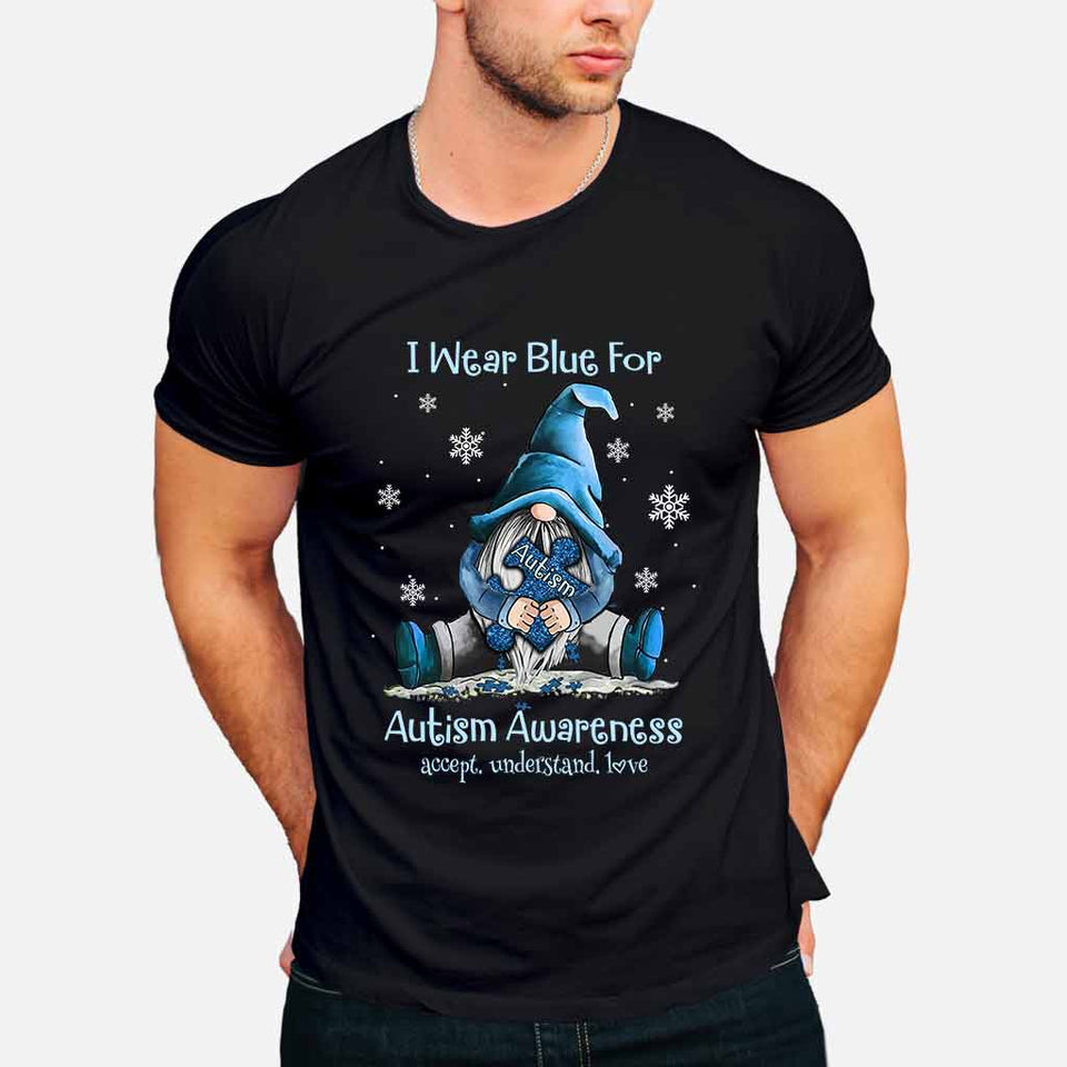 Je porte du bleu - T-shirt et sweat à capuche de sensibilisation à l'autisme 062021