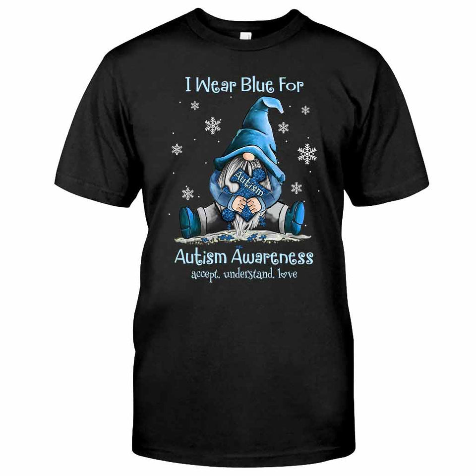 Je porte du bleu - T-shirt et sweat à capuche de sensibilisation à l'autisme 062021