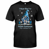 Je porte du bleu - T-shirt et sweat à capuche de sensibilisation à l'autisme 062021