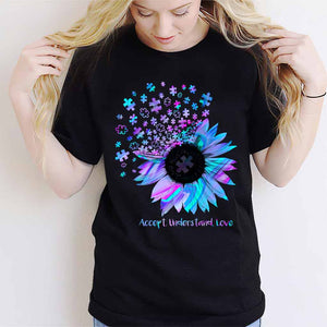 Accept Understand Love - Autism Awareness T-shirt And Hoodie 062021