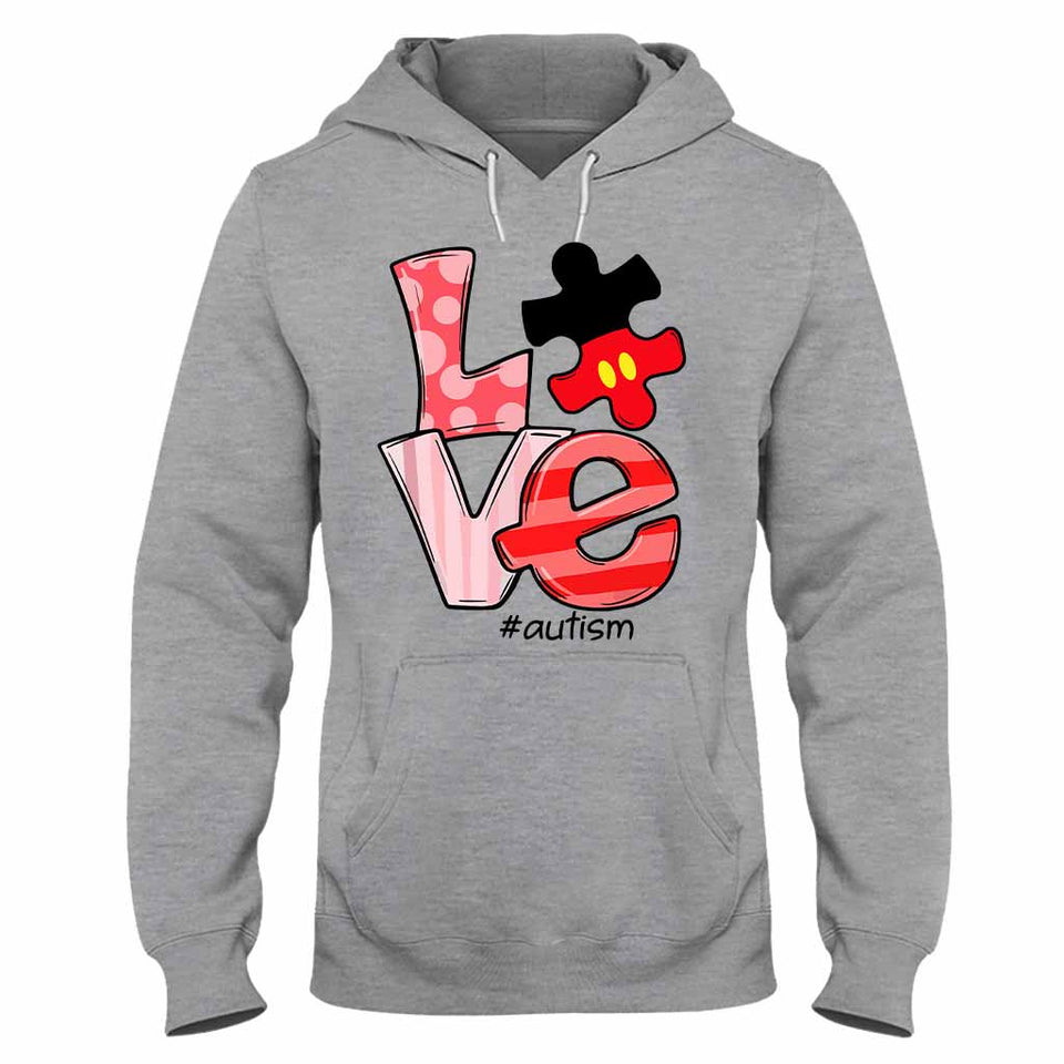 T-shirt et sweat à capuche « Aimer quelqu'un qui a de l'autisme » 062021
