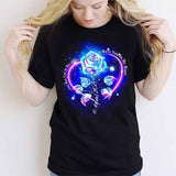 Dieu te tient dans ses bras, je te porte dans mon cœur - T-shirt et sweat à capuche personnalisés en hommage