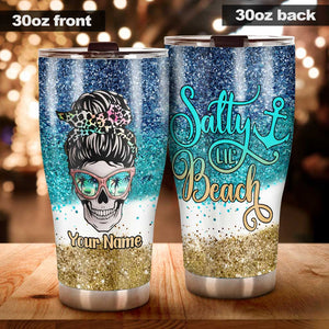 Salty Lil' Beach - Personalized Sea Lover Tumbler