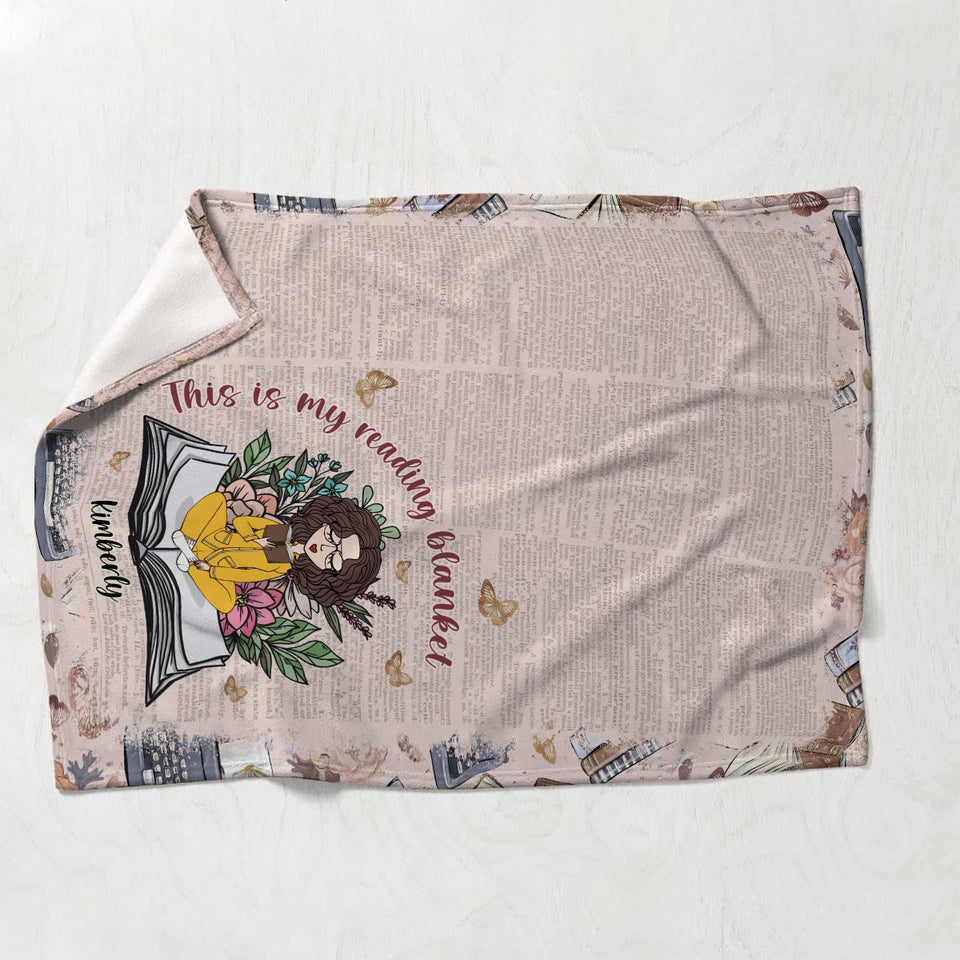 This Is My Reading Blanket - Personalized Book Blanket