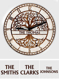 Where Life Begins And Love Never Ends - Personalized Family Wall Clock
